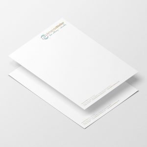 Designed and printed letterheads